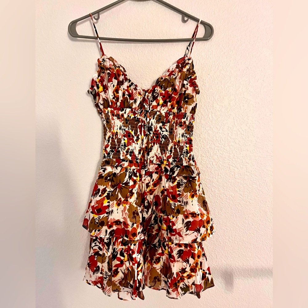 ASTR the label mini dress with flower patterns, never worn, size S